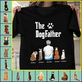 "The Dog Father" man & dog, cat personalized T-shirt