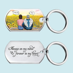 Your Spirit Lives On Forever - Memorial Personalized Custom Keychain - Sympathy Gift For Family Members
