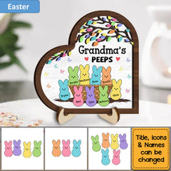 Personalized Grandma Bunny Easter 2 Layered Wooden Plaque 31547