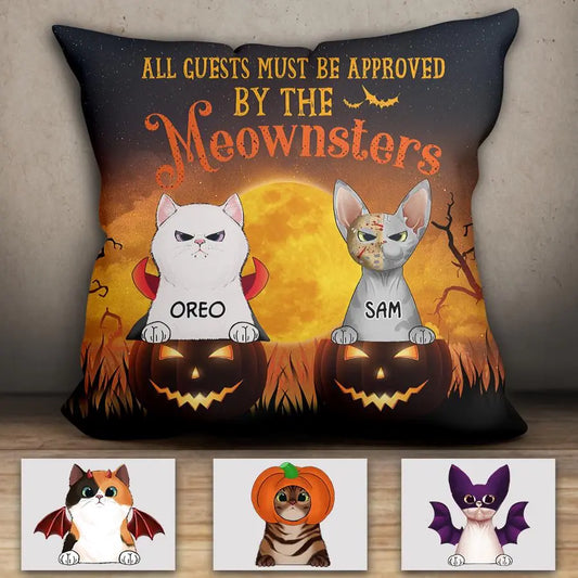 Beware Of The Meownster Personalized Pillow P-NB1804