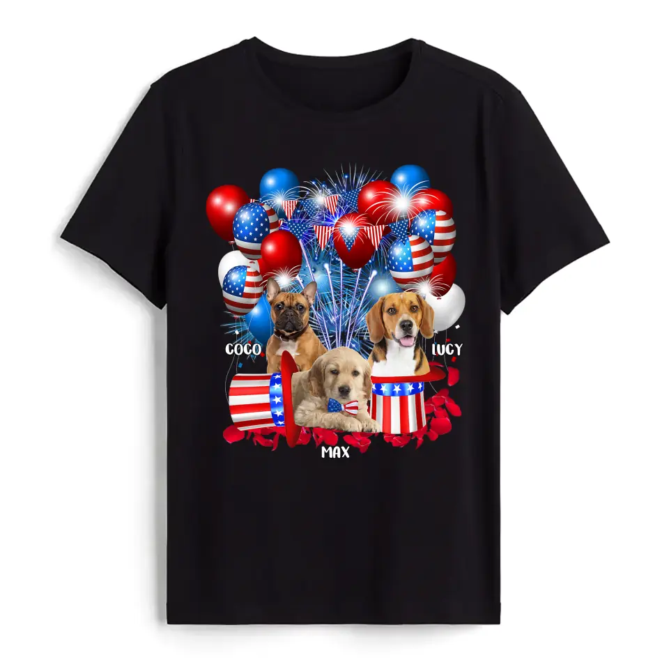 Limited Edition Dog 4th Of July - Personalized T-Shirt, 4th Of July Dog