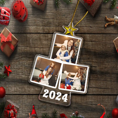 Custom Photo Christmas Tree - Personalized Custom Shaped Acrylic Ornament